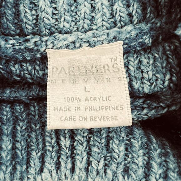 Partners Pullover Sweater Women's Large Heather Blue Outdooors Utility - Picture 5 of 7